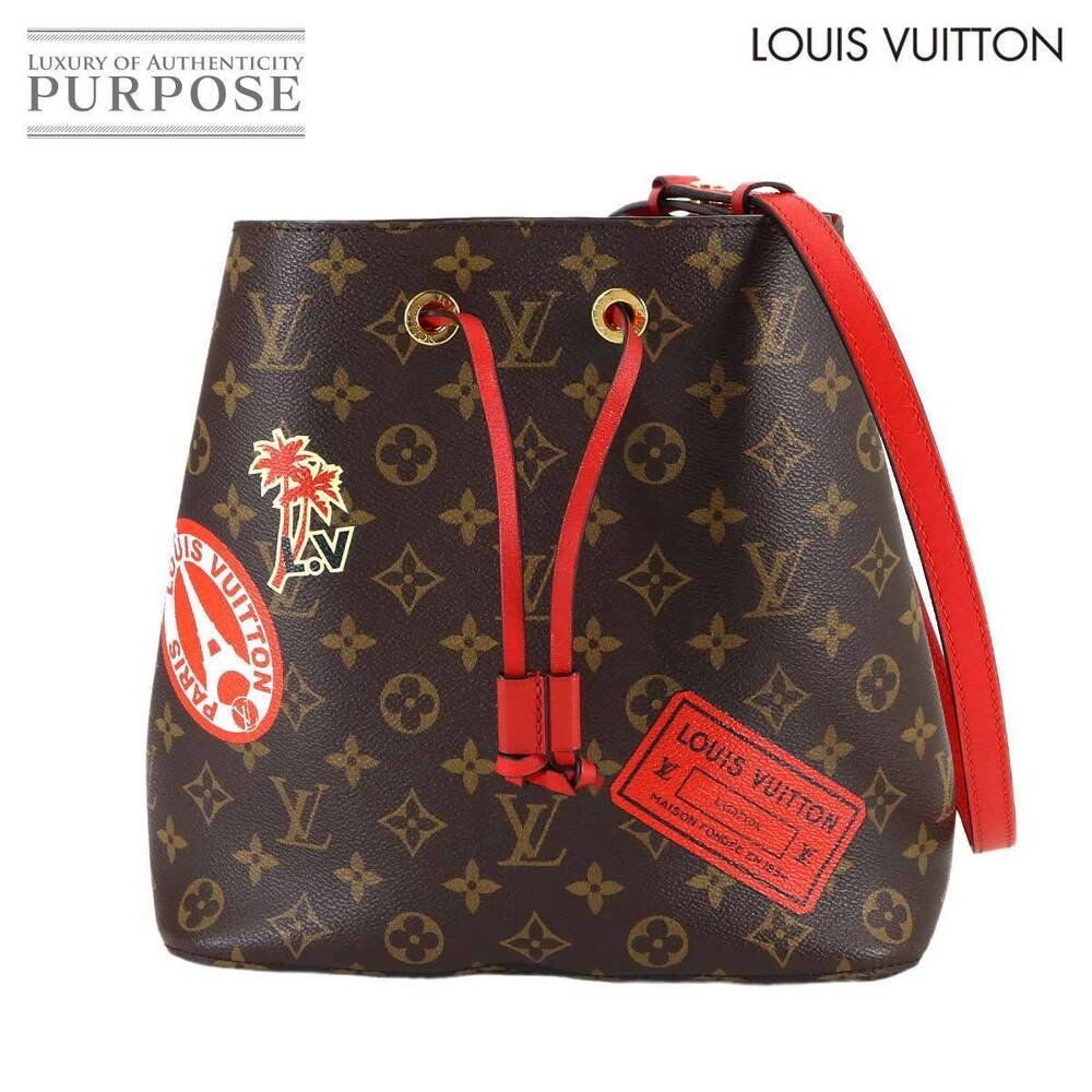 Louis Vuitton My LV World Tour Neo Noe Shoulder Bag Coquelicot Red Red